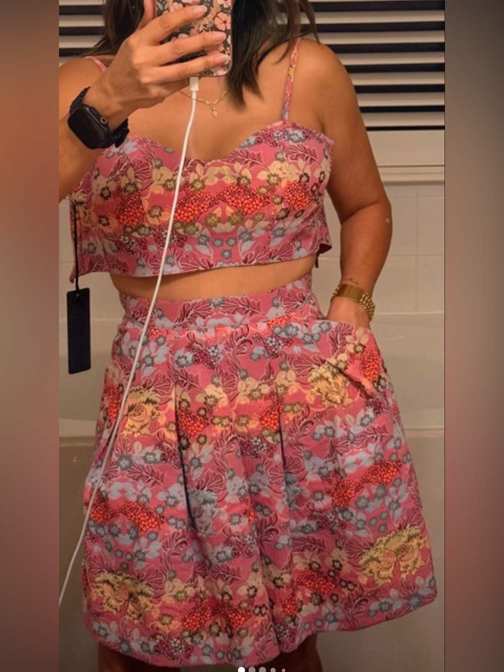 NWT Bebe Floral Jacquard Matching Set
• Rare Early 2010s